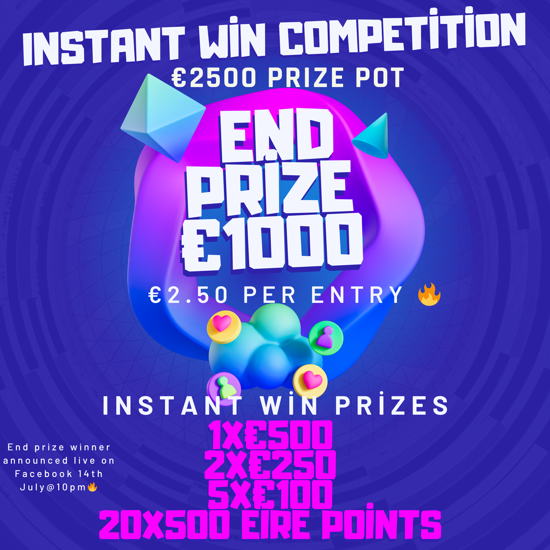 Ashley Kelly  Instant Win  14/07/2025