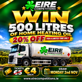 WIN 500ltrs OF KEROSENE! <br> <br> DRAW MON 2ND NOV