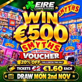 WIN A €500 SMYTHS VOUCHER <br> <br> DRAW MON 2ND NOV