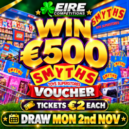 WIN A €500 SMYTHS VOUCHER <br> <br> DRAW MON 2ND NOV